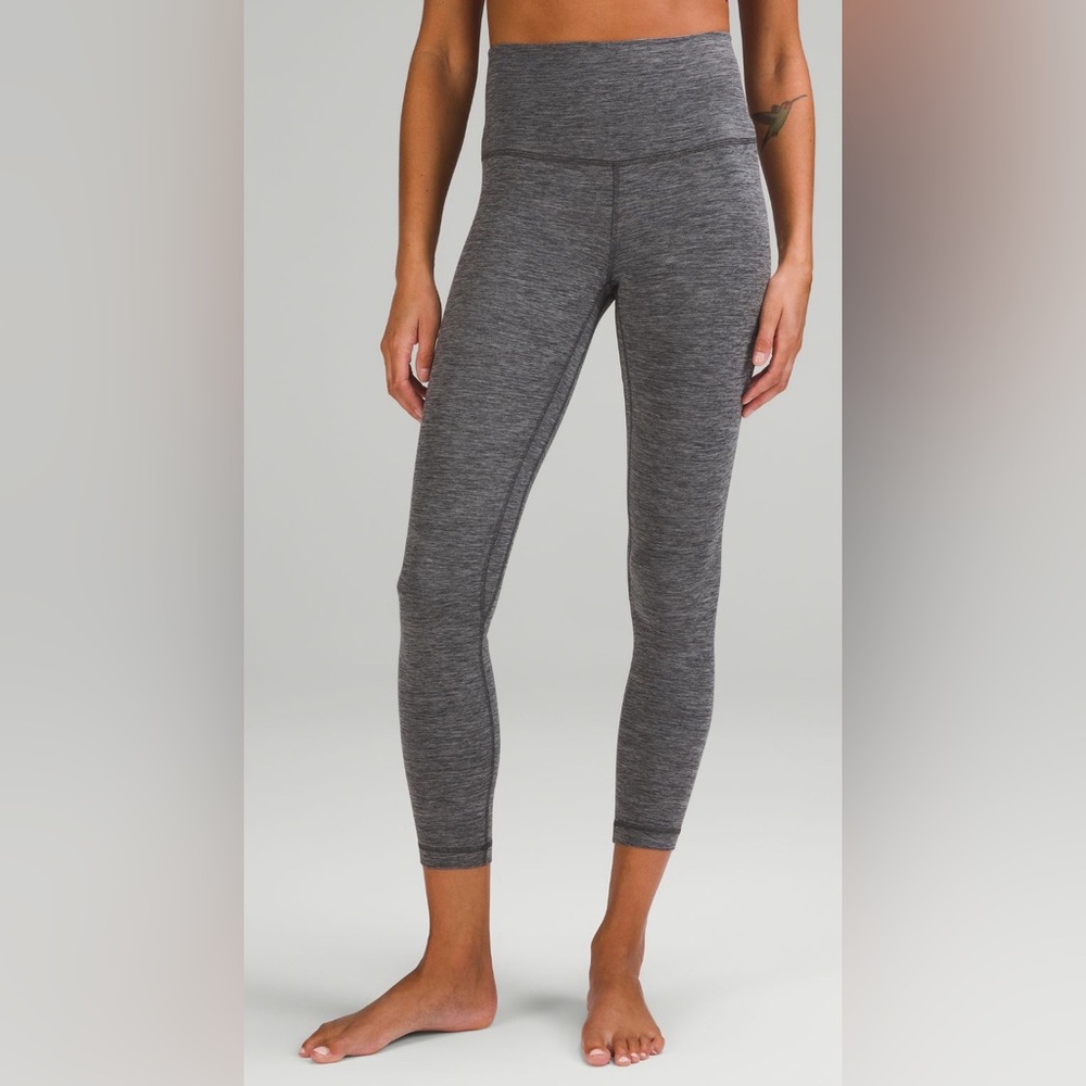 Lululemon high rise gray leggings